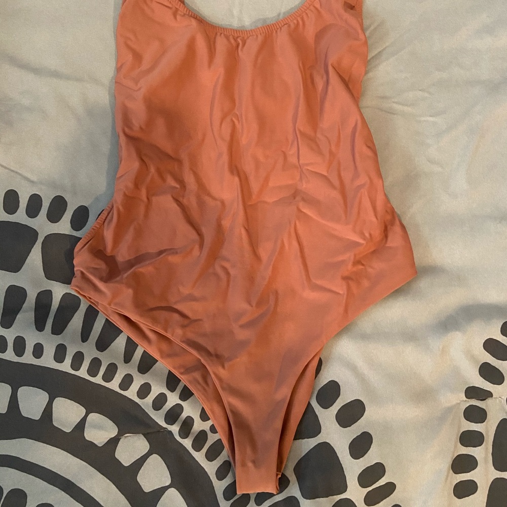 Mauve bathing suit/body suit